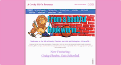 Desktop Screenshot of geekypheebs.com